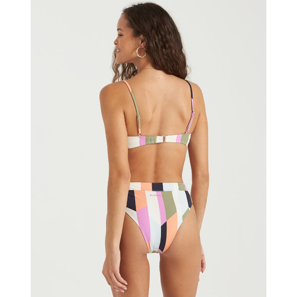 Billabong Geometric Lined Bikini Bottom Multi Size L 0080 - Picture 2 of 2